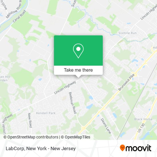 LabCorp map