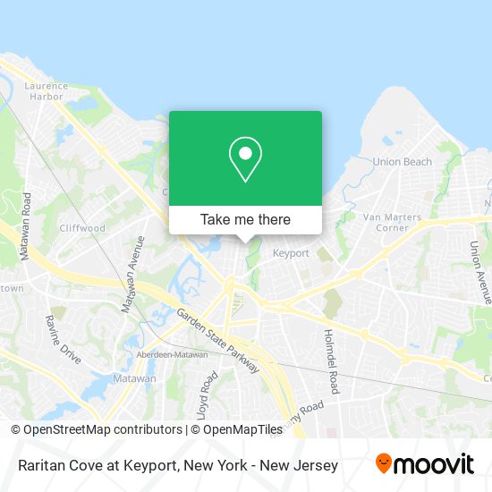 Raritan Cove at Keyport map