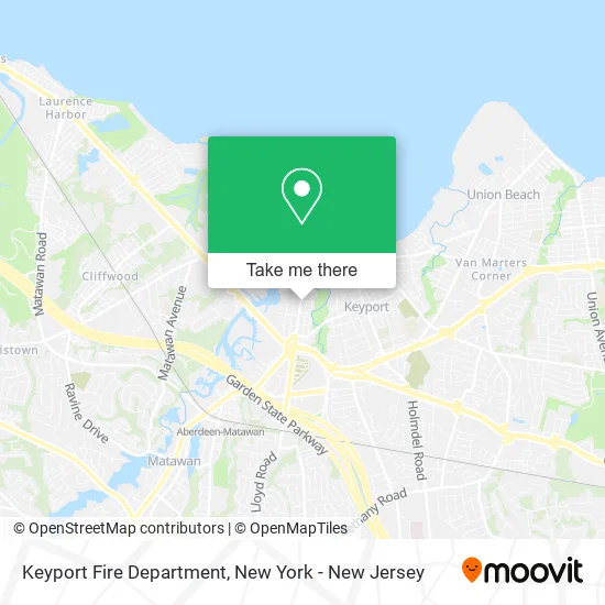 Keyport Fire Department map