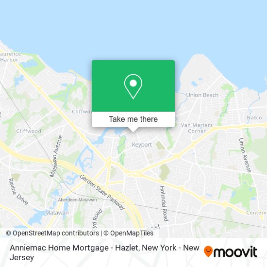 Anniemac Home Mortgage - Hazlet map