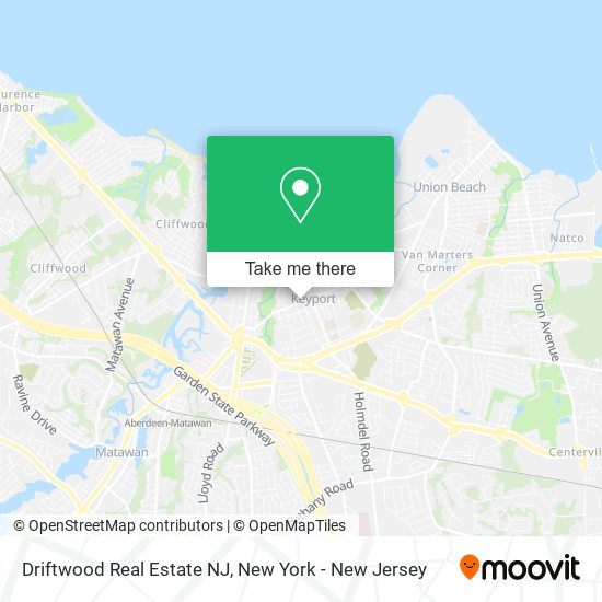 Driftwood Real Estate NJ map