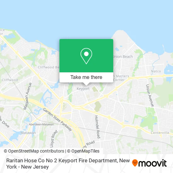 Raritan Hose Co No 2 Keyport Fire Department map