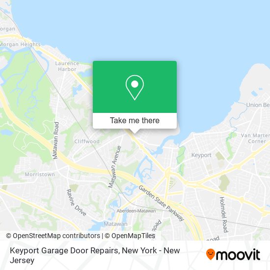 Mapa de Keyport Garage Door Repairs