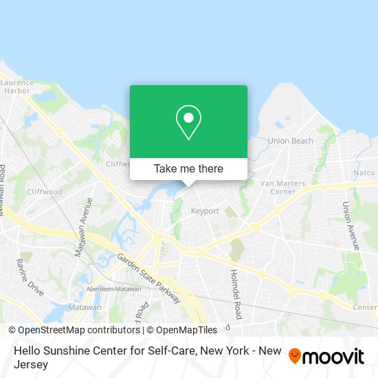 Hello Sunshine Center for Self-Care map