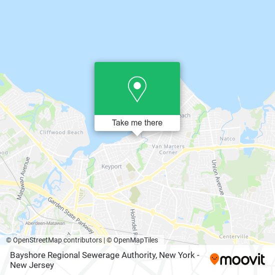 ¿Cómo llegar a Bayshore Regional Sewerage Authority en Keyport, Nj en ...