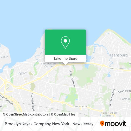 Mapa de Brooklyn Kayak Company