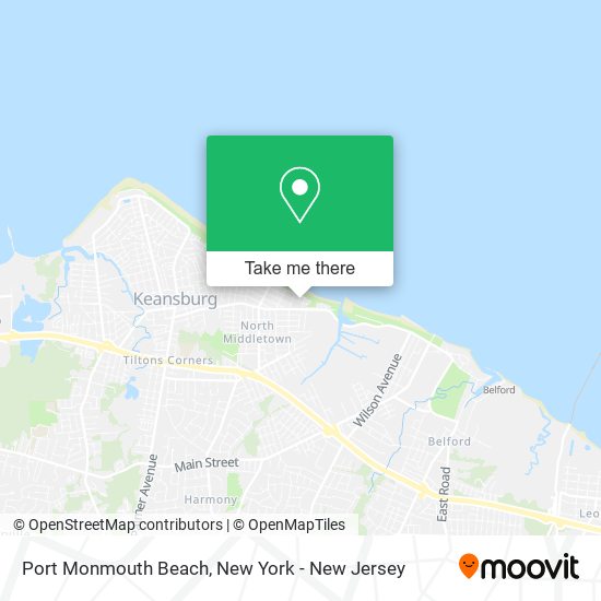 Port Monmouth Beach map