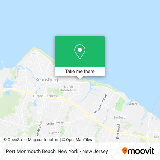 Mapa de Port Monmouth Beach