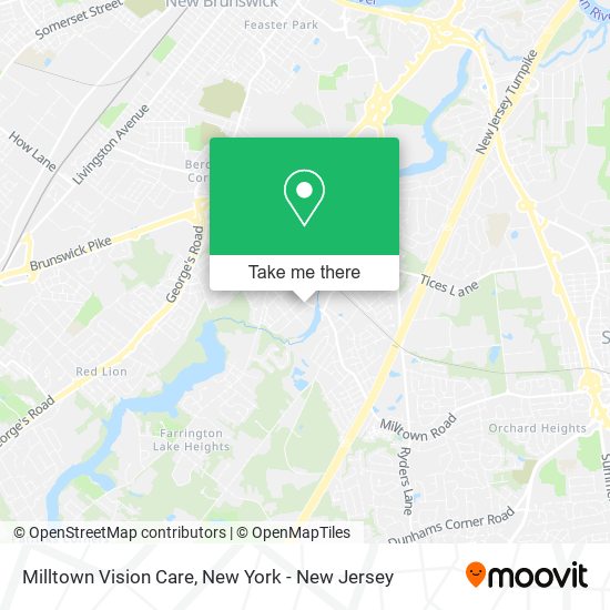 Milltown Vision Care map