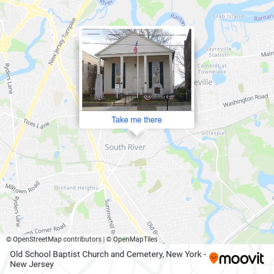 Old School Baptist Church and Cemetery map