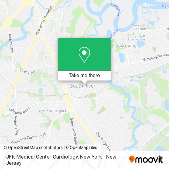 JFK Medical Center-Cardiology map