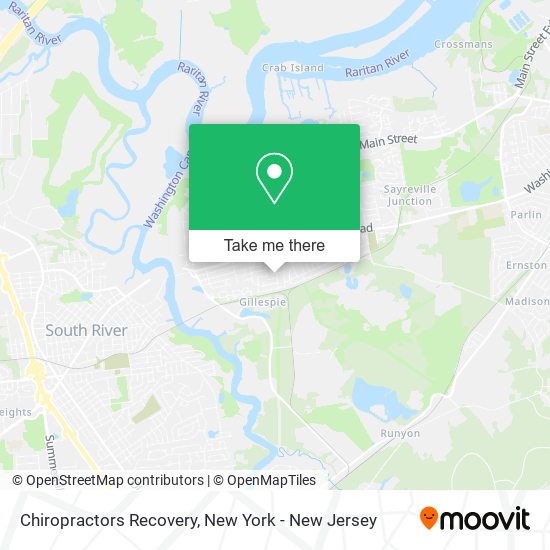 Chiropractors Recovery map