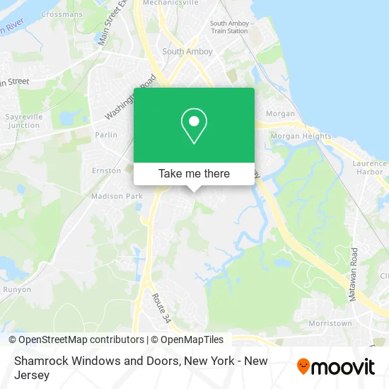 Shamrock Windows and Doors map