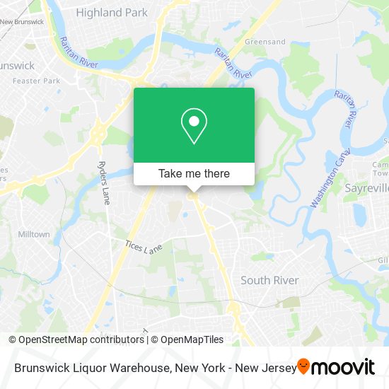 Mapa de Brunswick Liquor Warehouse