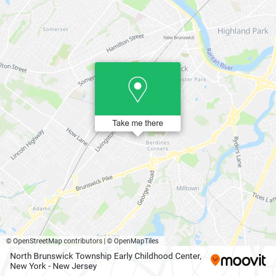Mapa de North Brunswick Township Early Childhood Center