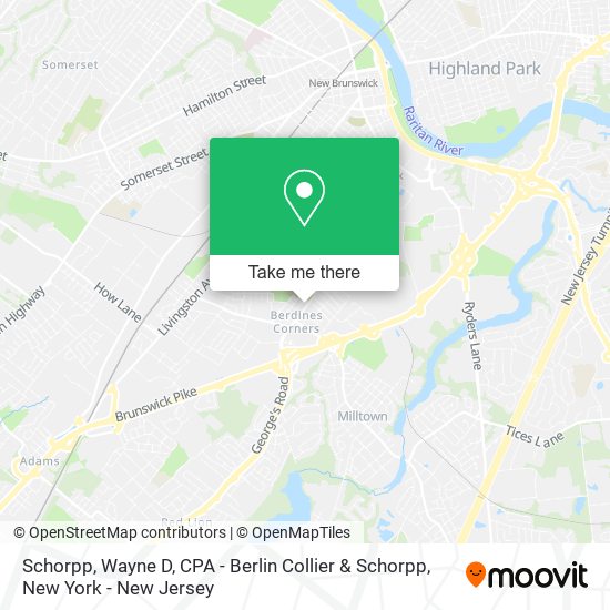 Schorpp, Wayne D, CPA - Berlin Collier & Schorpp map