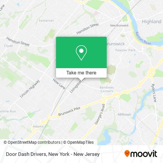 Door Dash Drivers map