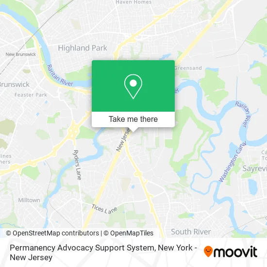 Permanency Advocacy Support System map