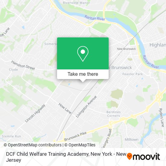 DCF Child Welfare Training Academy map