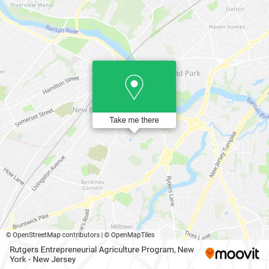 Rutgers Entrepreneurial Agriculture Program map
