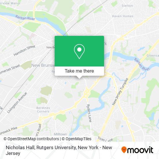 Nicholas Hall, Rutgers University map