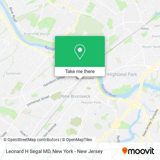 ¿Cómo llegar a Leonard H Segal MD en New Brunswick, Nj en Autobús, Tren ...