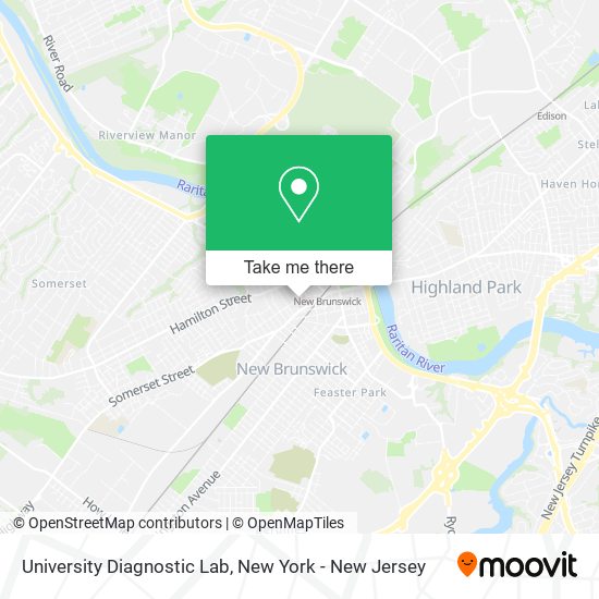 University Diagnostic Lab map