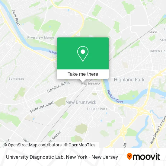 University Diagnostic Lab map