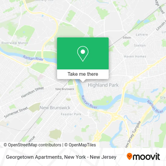 Georgetown Apartments map