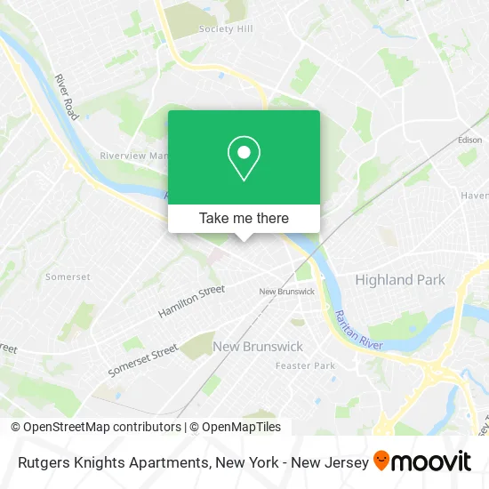 Rutgers Knights Apartments map