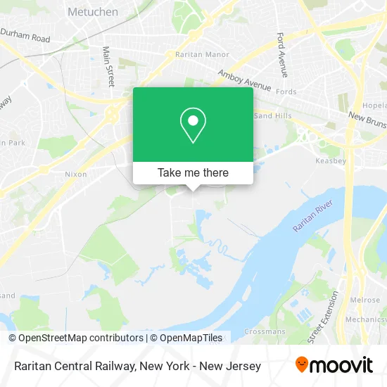 Raritan Central Railway map