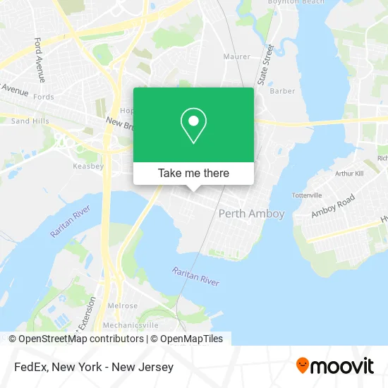 FedEx map