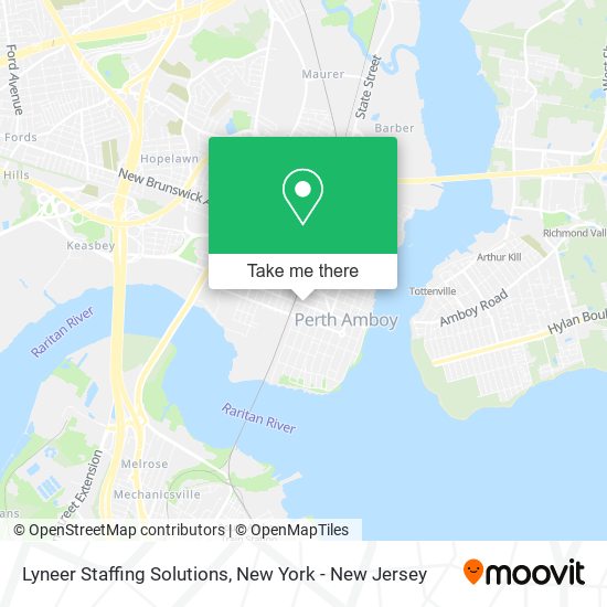 Lyneer Staffing Solutions map