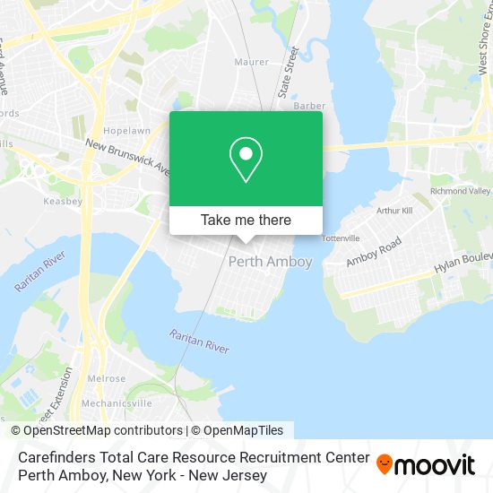Carefinders Total Care Resource Recruitment Center Perth Amboy map