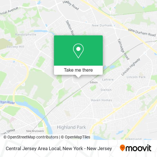 Central Jersey Area Local map