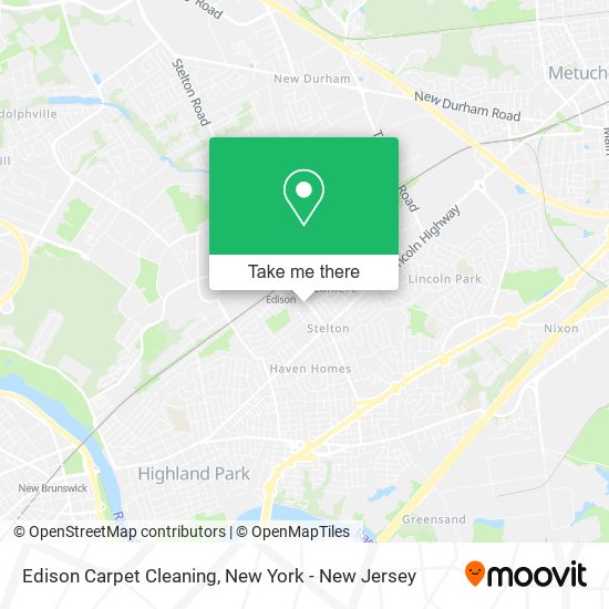 Edison Carpet Cleaning map