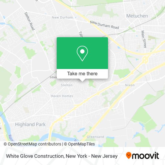 White Glove Construction map