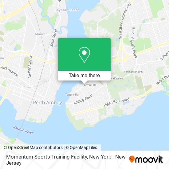 Mapa de Momentum Sports Training Facility