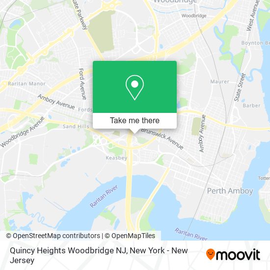 Mapa de Quincy Heights Woodbridge NJ