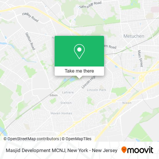 Masjid Development MCNJ map