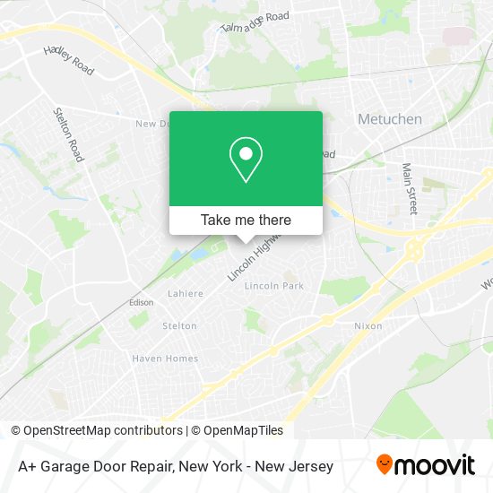 A+ Garage Door Repair map