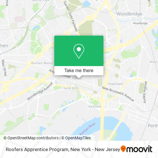 Roofers Apprentice Program map