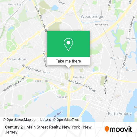 Century 21 Main Street Realty map