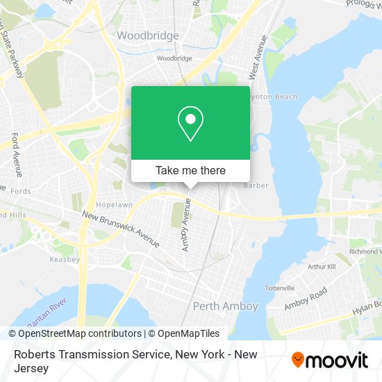 Roberts Transmission Service map