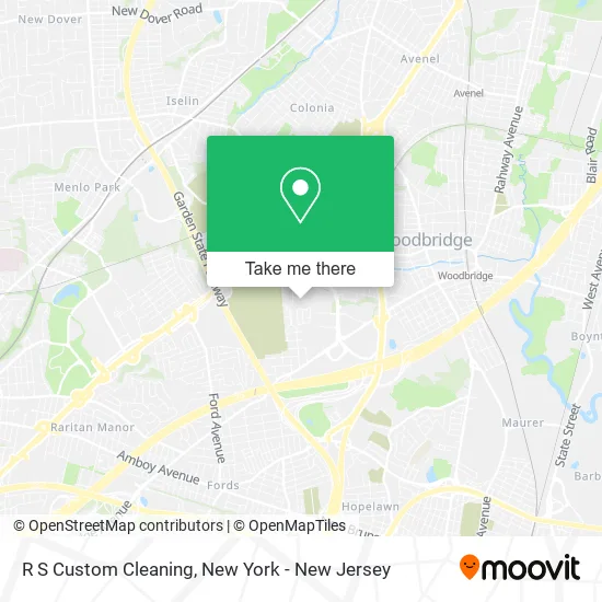 R S Custom Cleaning map