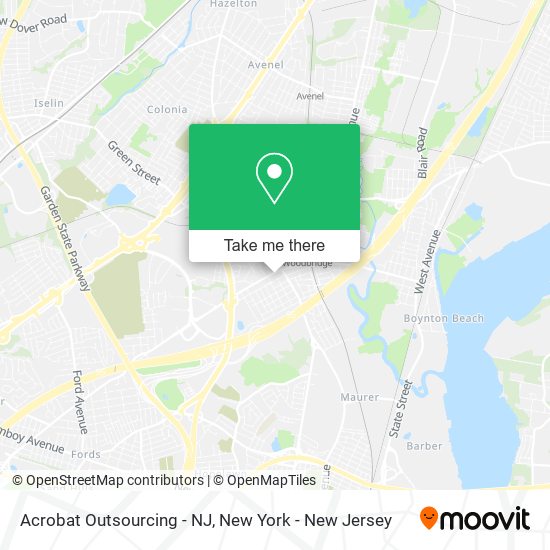 Mapa de Acrobat Outsourcing - NJ