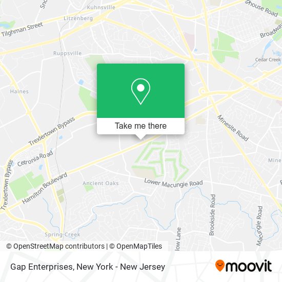 Mapa de Gap Enterprises