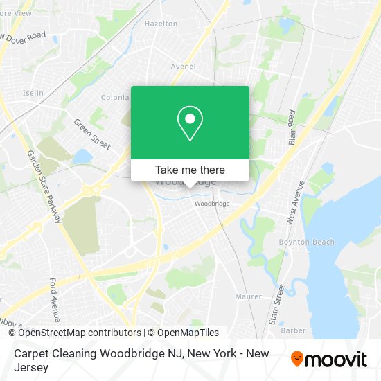 Carpet Cleaning Woodbridge NJ map