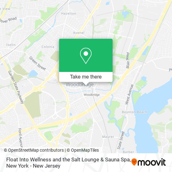 Float Into Wellness and the Salt Lounge & Sauna Spa map