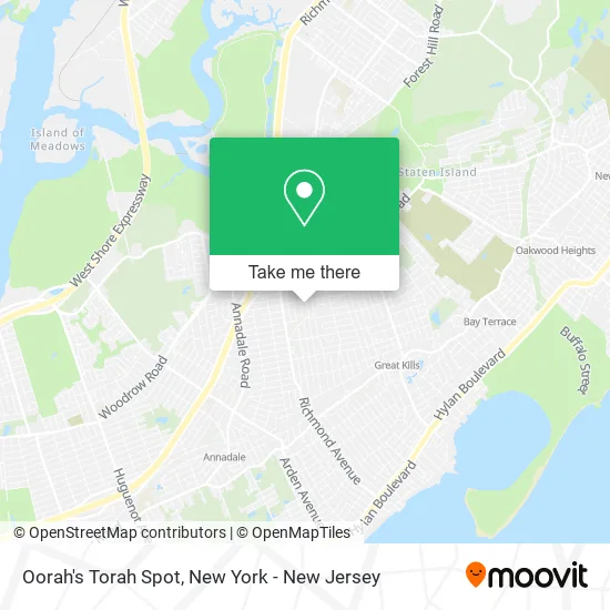 Mapa de Oorah's Torah Spot